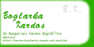 boglarka kardos business card